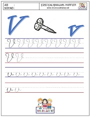 y harfi çizgi çalışması